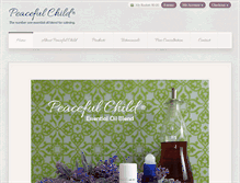 Tablet Screenshot of peacefulchildblend.com